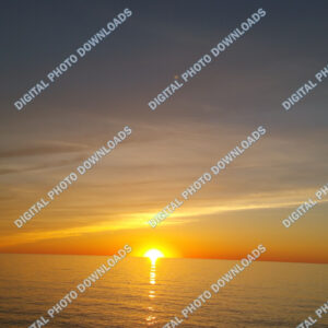 Sunset over lake Ontario